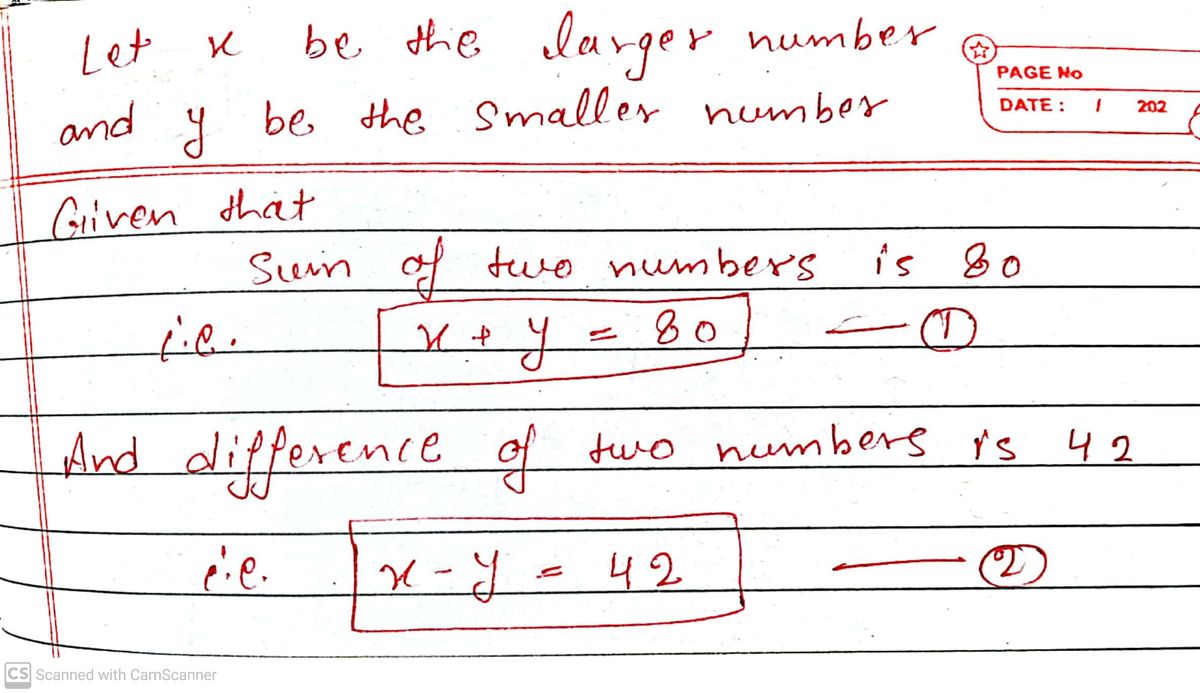 Algebra homework question answer, step 1, image 1